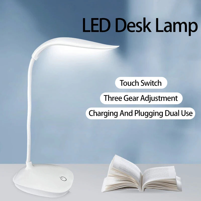 LED Reading Lamp - USB Charging, Touch Dimmable