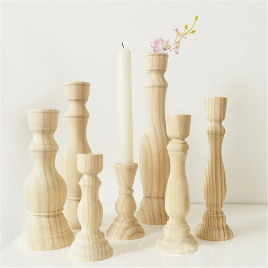 Wooden Candle Holder Wedding Party Centerpiece Home Decor