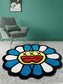 Pink Blue Smiling Face Tufted Rug