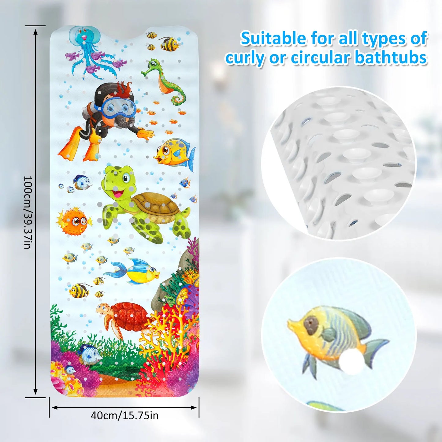 Cute Cartoon Anti-Slip Bathtub Mat