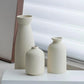 Boho Farmhouse Vase Set - Small Ceramic Decor