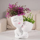 Cute Girl Face Vase, Nordic Home Decor Plant Pot