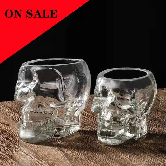 Skull Head Glass Teacup for Halloween