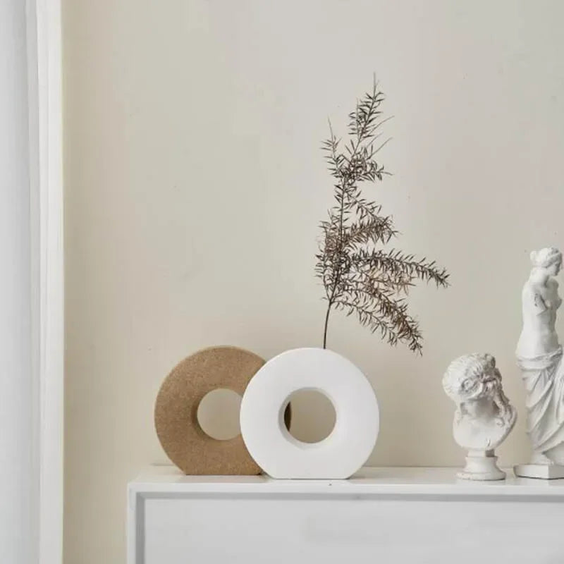 Donut-Shaped Vase for Nordic Home Decor