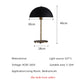 Golden Mushroom LED Desk Lamp for Hotel Room