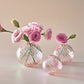 Iridescent Glass Ball Vases for Home Decoration