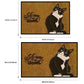 Cute Cat Crystal Velvet Entrance Mat