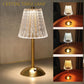 Crystal Diamond Desk Lamp - Touch Sensor & Cordless