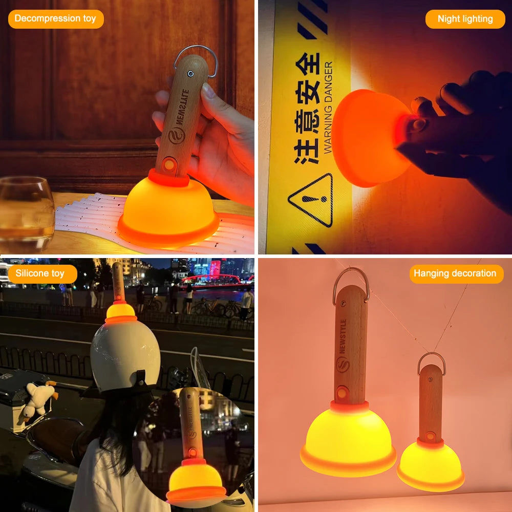 Plunger Silicone Night Light