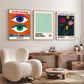 Japanese Abstract Canvas Painting for Home Decor