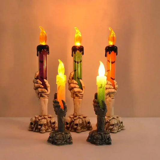 Skeleton Ghost Hand LED Candles