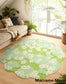 Soft Tufted Floral Door Mat