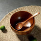 Japanese Jujube Wood Soup and Salad Bowls