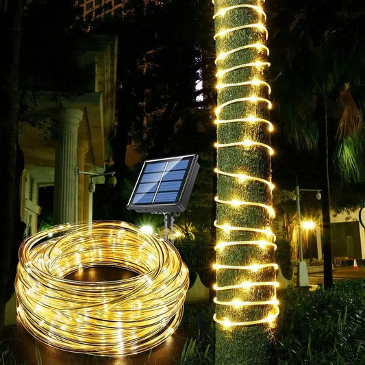 Solar Rope Lights for Garden and Christmas Decoration