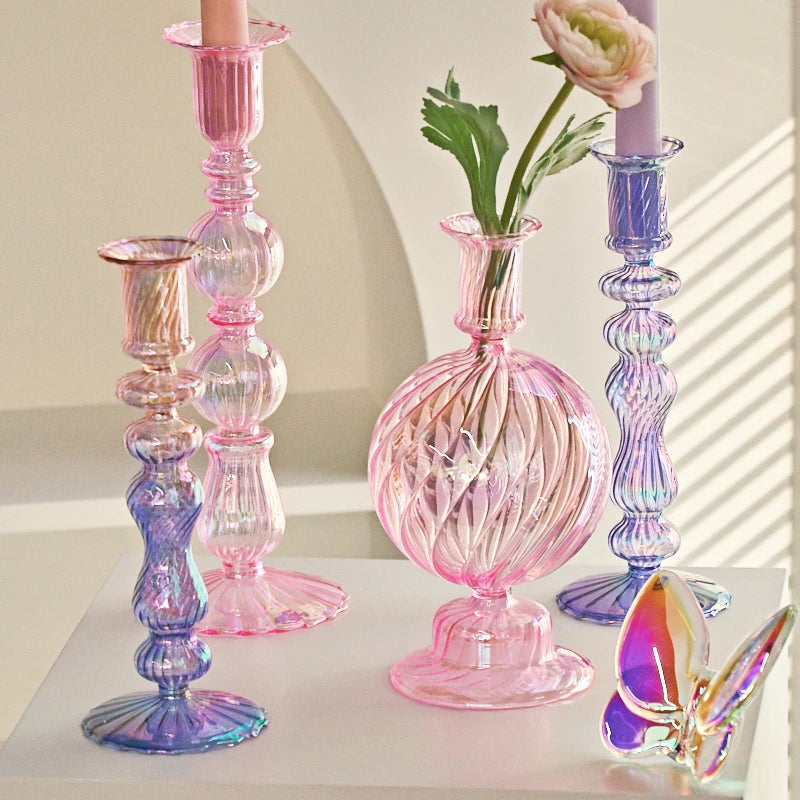 Retro Tall Candlesticks for Wedding Decorations