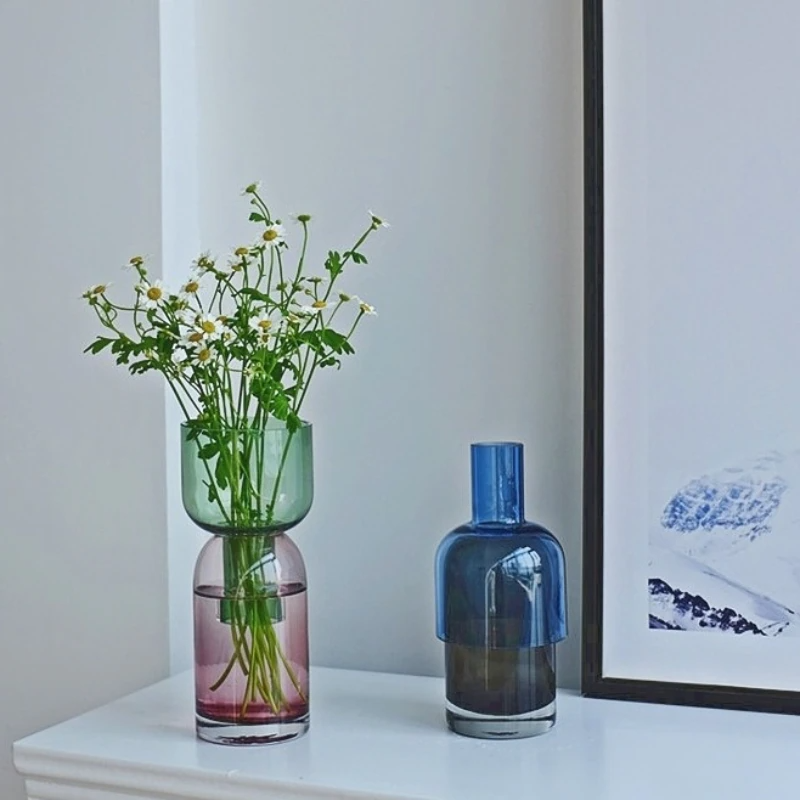 Nordic  Two Ways Glass Flower Vase Succulent Planter