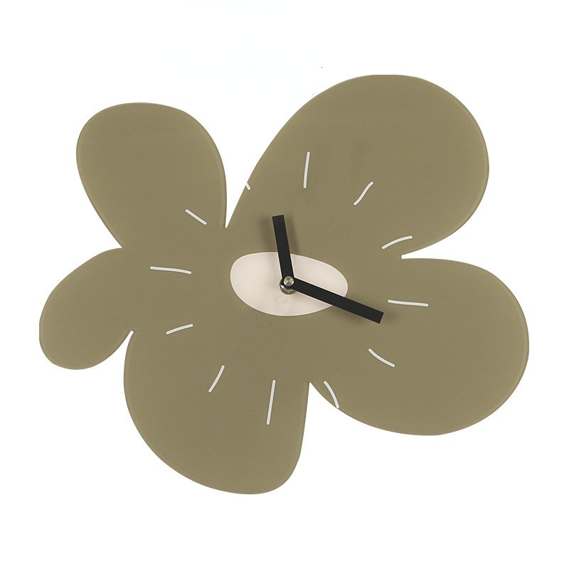 Nordic Flower Wall Clock Home Decor Wall Decorations