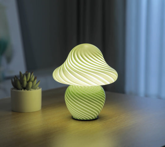 2022 New Pistachio Striped Baby Mushroom Lamp
