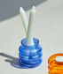 Modern Colorful Ripple Glass Vase, Ripple Glass Candle Holder