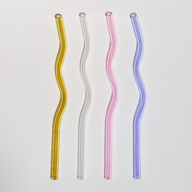 Reusable Artistry Heat Resistant Glass Straws Twist Straws – Nazmeen Decor