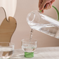 Green Clear Fresh Heat Resistant Glass Teapot Set