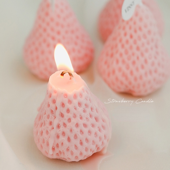 Handmade Scented Strawberry Vanilla Candle 8Pc Set