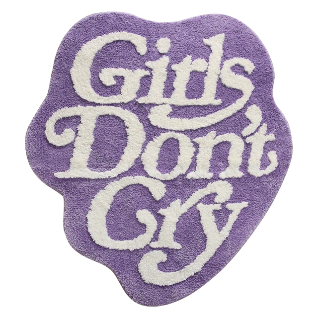 Aesthetic Girls Don't Cry, Boys Don't Lie Soft Non Slip Tufted Rug