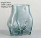 Artisan Clear Nude Glass Body Shade Flower Vase