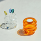 Colorful Bubble Glass Candlestick Holder, Nordic Ripple Glass Flower Vases