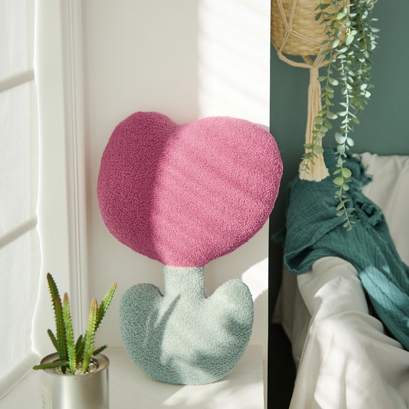 Cute Tulip Soft Pillow for Office Chair Cushions