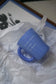 Minimalist French Blue Sapphire Glass Mug