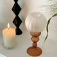 Retro Glass Table Candle Holders