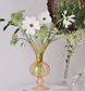 Retro Nordic Transparent Glass Flower Vase