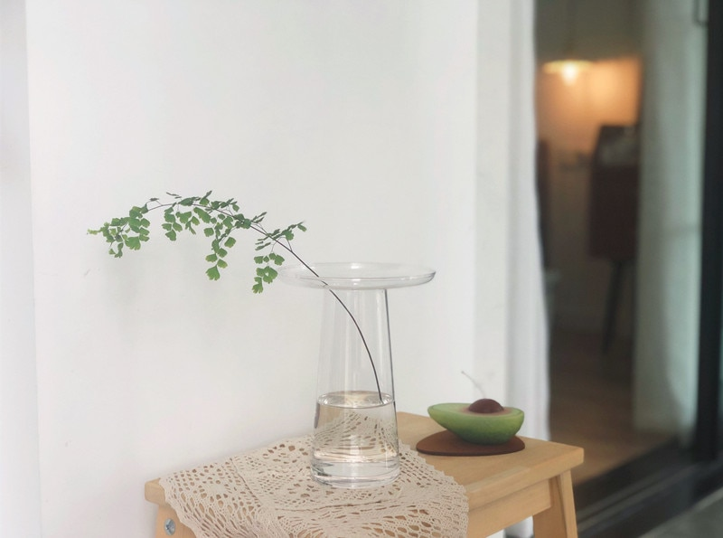 Small Round Flower Hydroponics Glass Vase