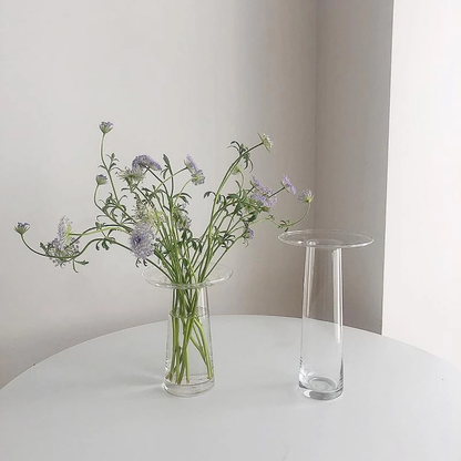 Small Round Flower Hydroponics Glass Vase