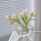 Spring Rainbow Colorful Tulip Flower Acrylic Vase