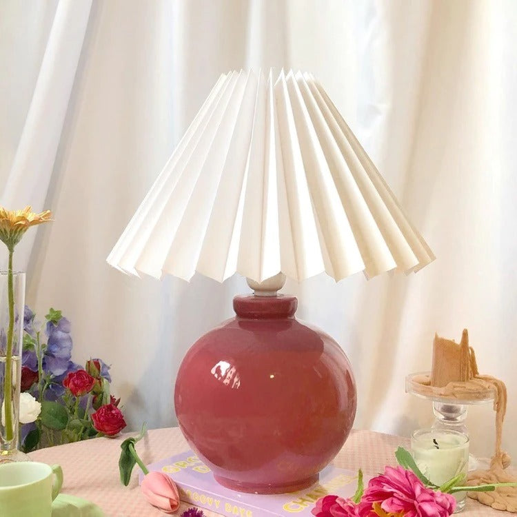 Retro Korean Cloth Table Lamp Home Decoration