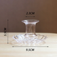Nordic Small Taper Glass Candle Holders
