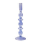 Lilac Glass Candlesticks, Nordic Candle Holders